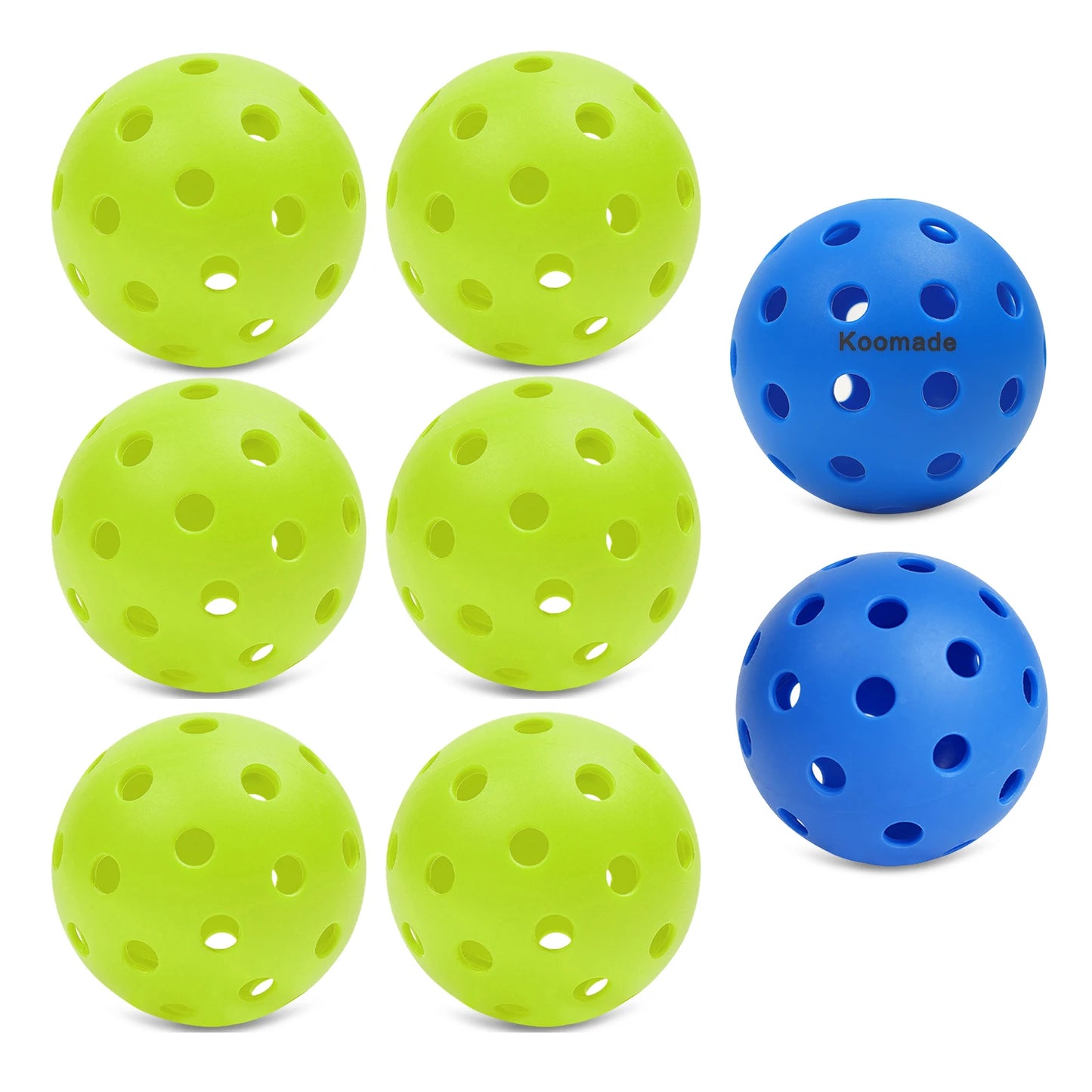 40-Hole Pickleball Balls Durable Training Set
