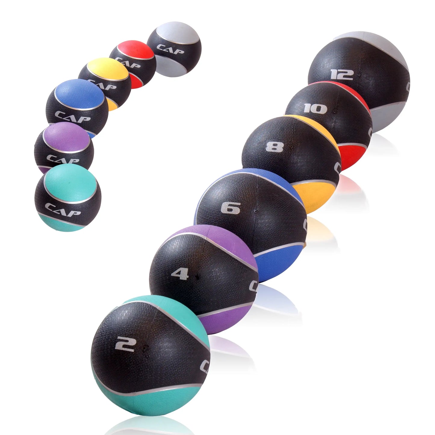 None Rubber Medicine Ball With Textured Grip For Strength