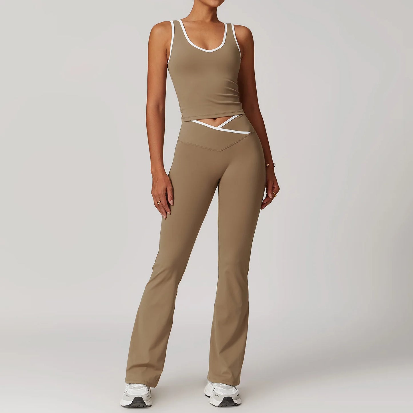 Yoga Set 2 Piece Tracksuit With Sports Bra and Leggings