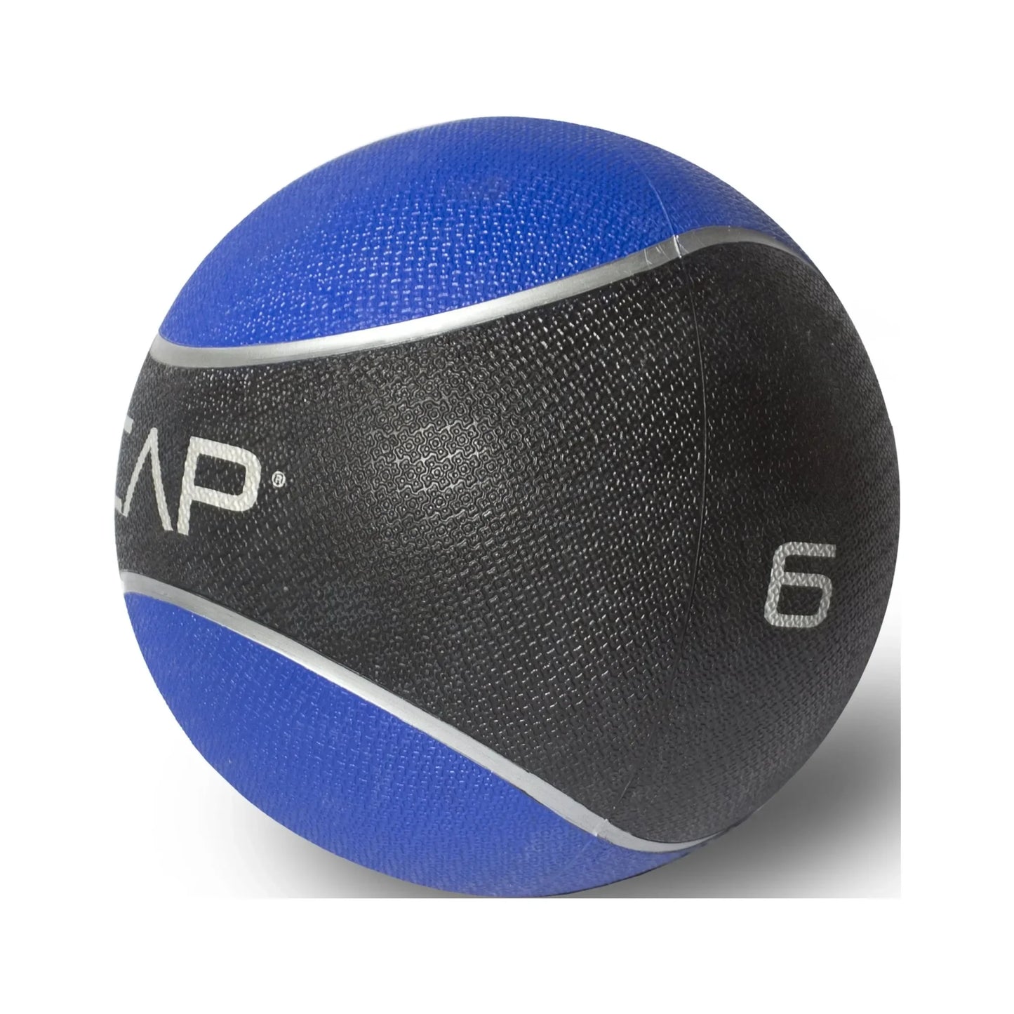 Rubber Exercise Ball With Textured Grips For Core Training