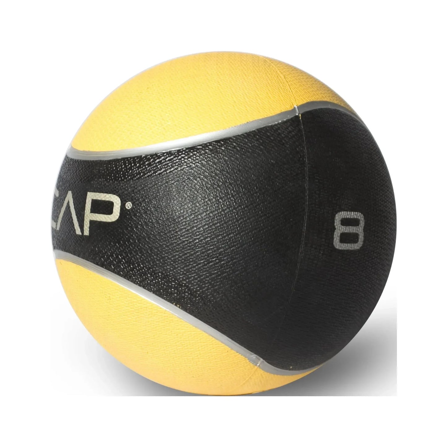 Rubber Medicine Ball 8lb With Textured Grip For Strength Training