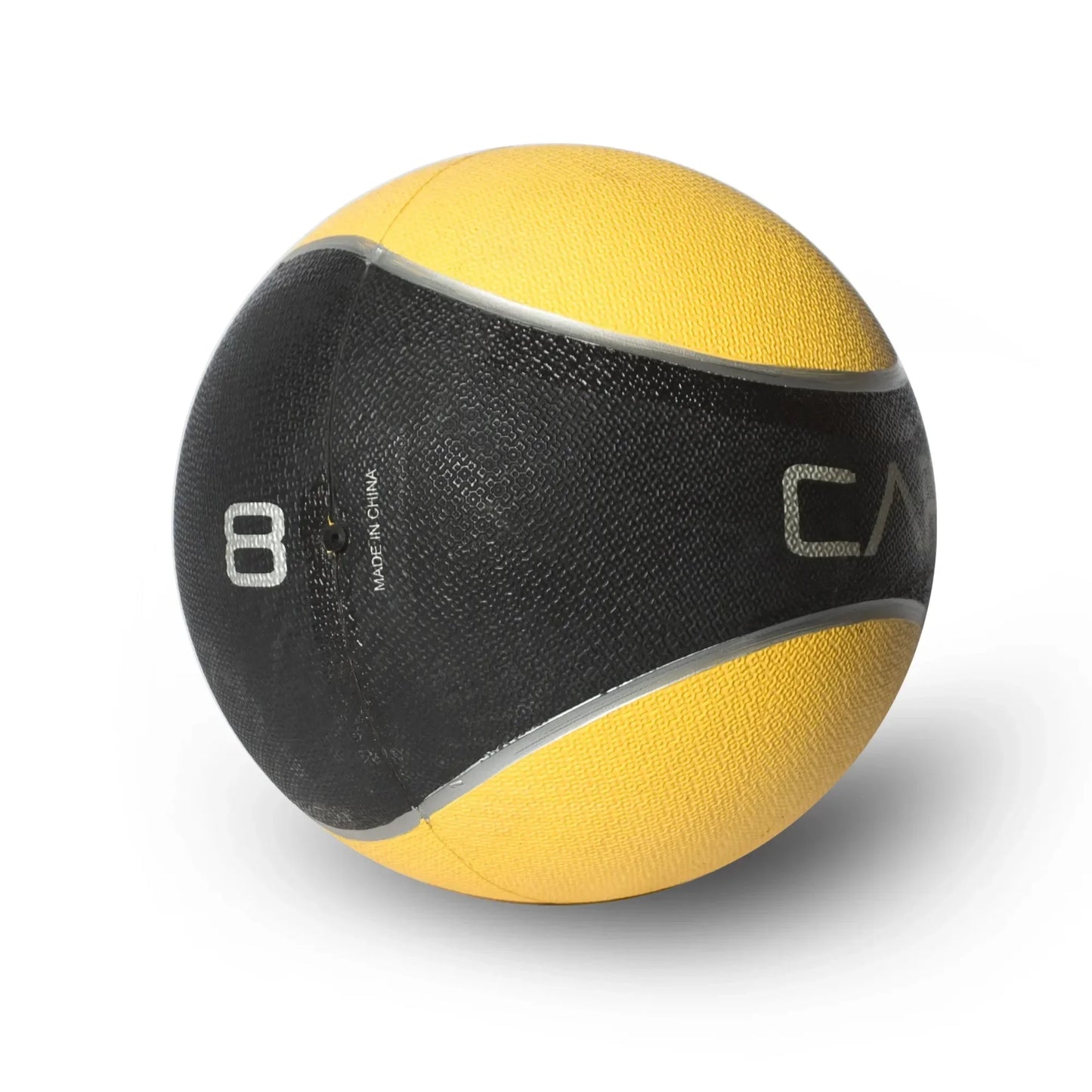 Rubber Medicine Ball 8lb With Textured Grip For Strength Training