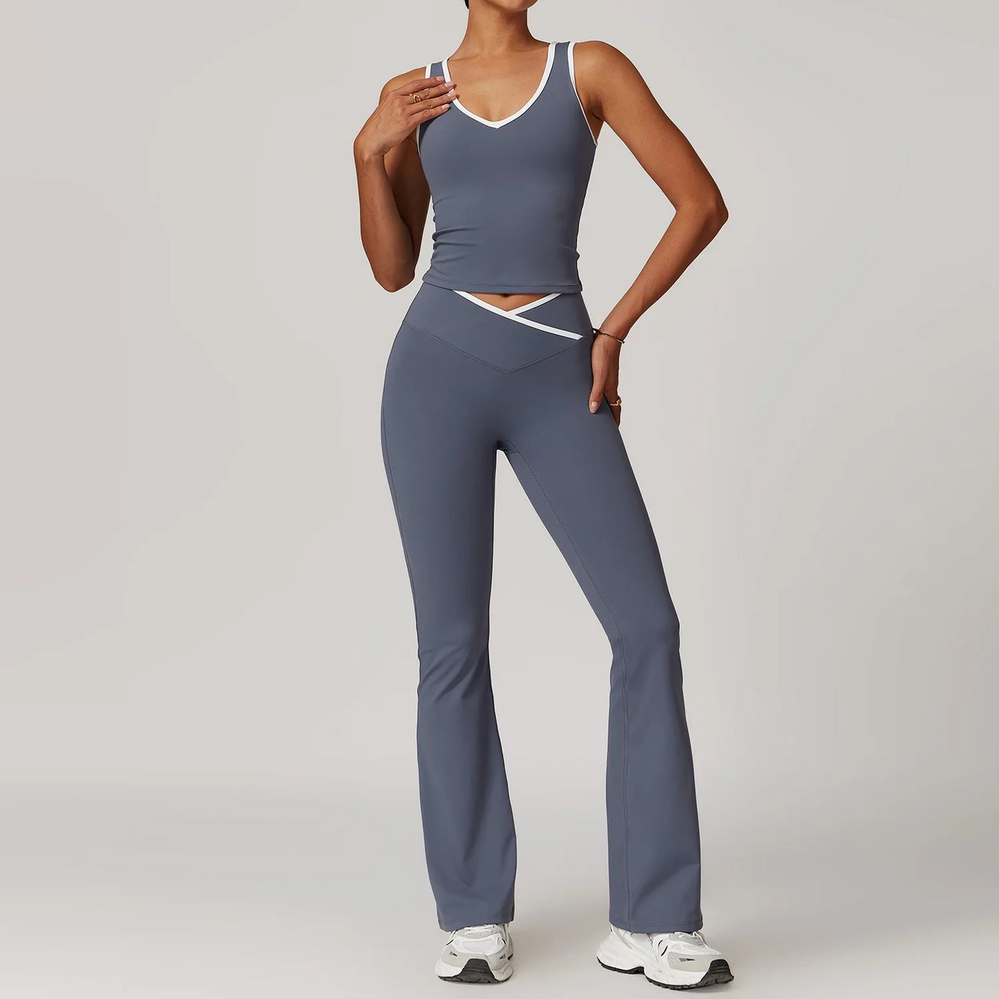 Yoga Set 2 Piece Tracksuit With Sports Bra and Leggings